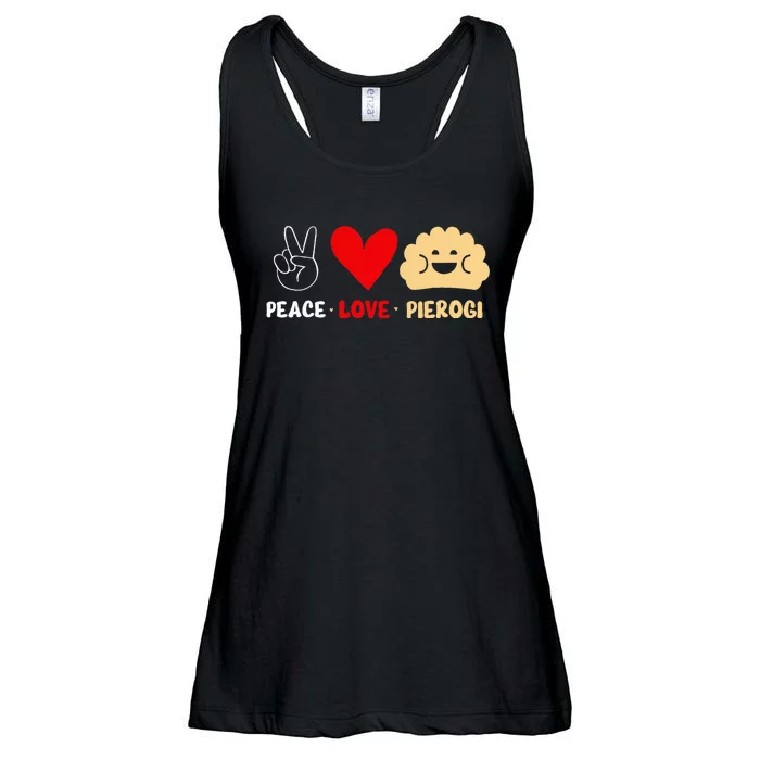 Peace Love Pierogi Ladies Essential Flowy Tank