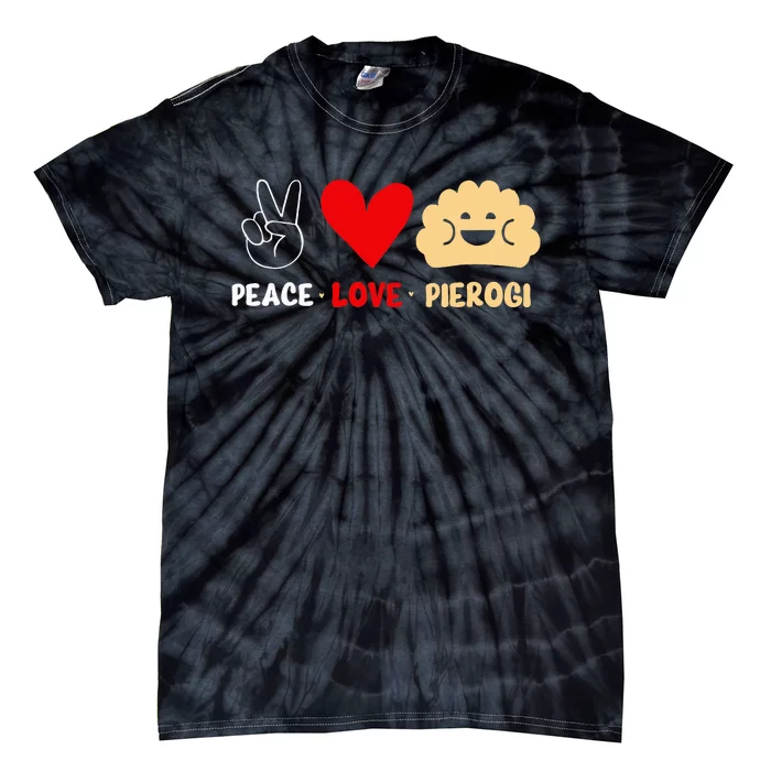 Peace Love Pierogi Tie-Dye T-Shirt