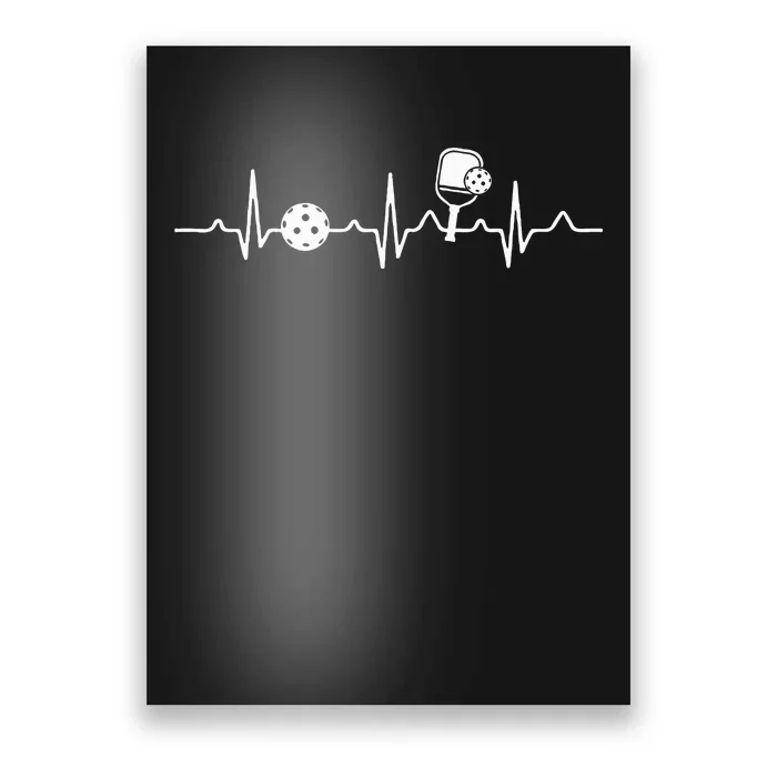 Pickleball lovers players heartbeat pickleball fan funny Poster