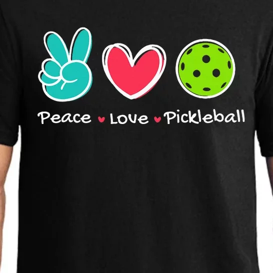 Peace Love Pickleball Court Play Loves Pickleball Pajama Set