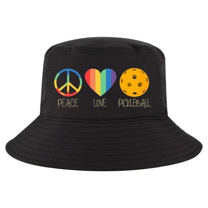 Peace Love Pickleball Cool Comfort Performance Bucket Hat