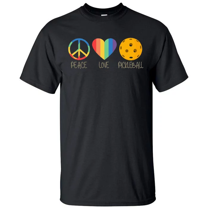 Peace Love Pickleball Tall T-Shirt