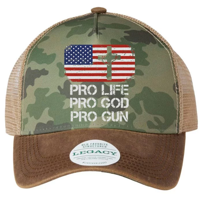 Pro Life Pro God Pro Gun Conservative Legacy Tie Dye Trucker Hat