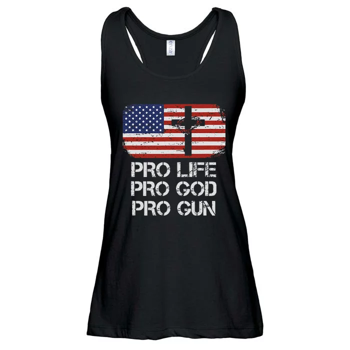 Pro Life Pro God Pro Gun Conservative Ladies Essential Flowy Tank