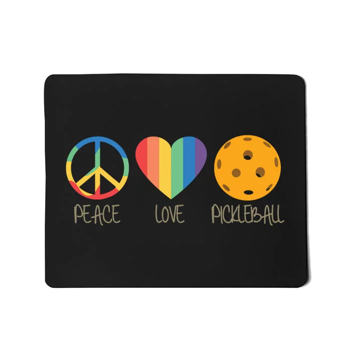 Peace Love Pickleball Mousepad