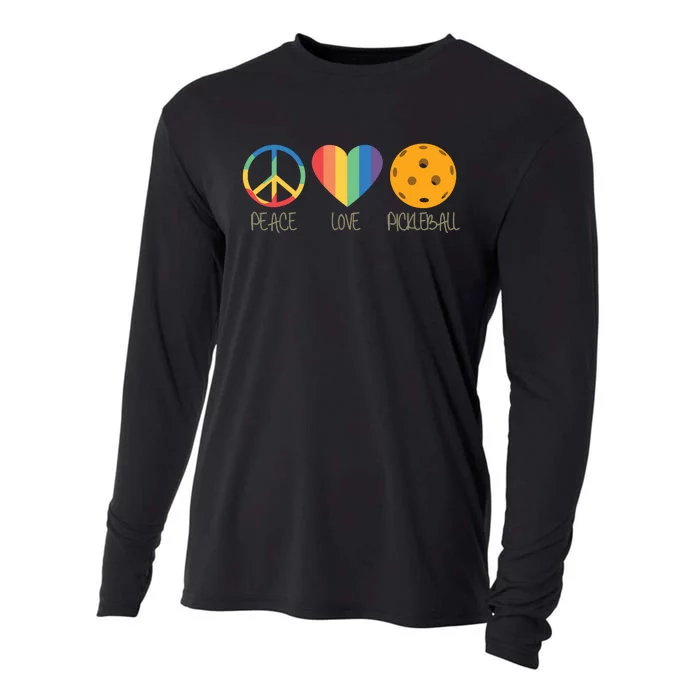 Peace Love Pickleball Cooling Performance Long Sleeve Crew