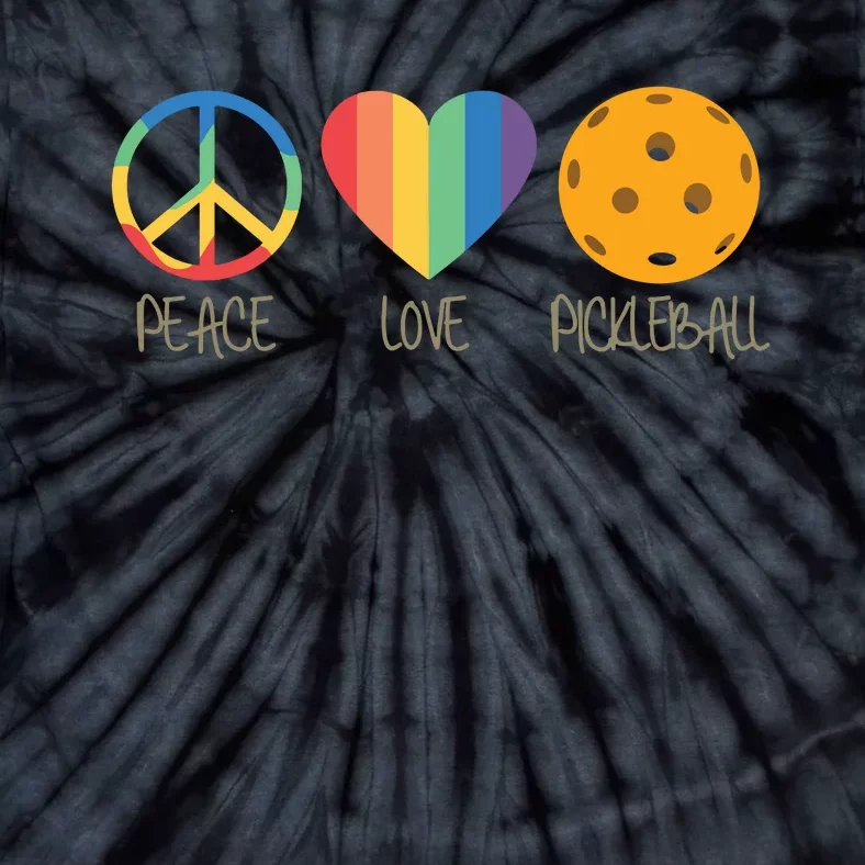 Peace Love Pickleball Tie-Dye T-Shirt