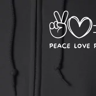 Peace Love Pottery Pottery Lover Ceramics Artist Full Zip Hoodie