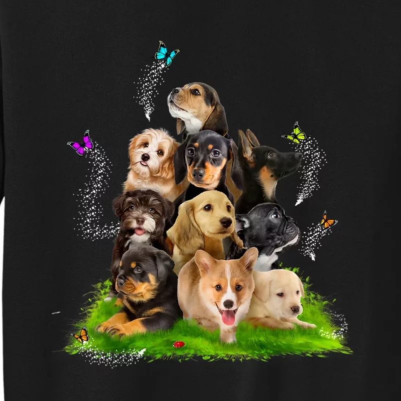 Puppy Lover Puppy Pile Cute Puppy Dog Lover Dog Tall Sweatshirt