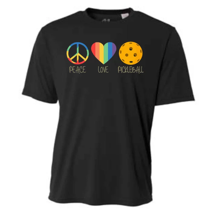 Peace Love Pickleball Cooling Performance Crew T-Shirt