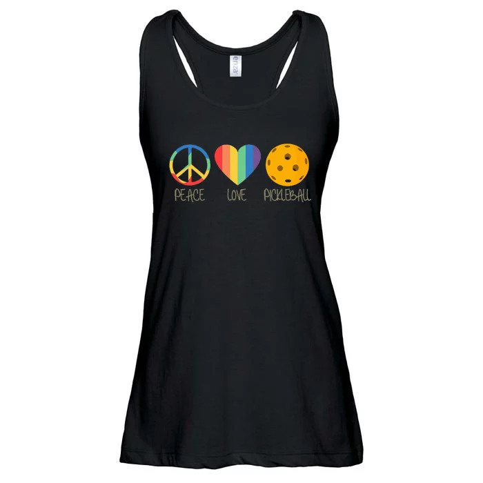 Peace Love Pickleball Ladies Essential Flowy Tank