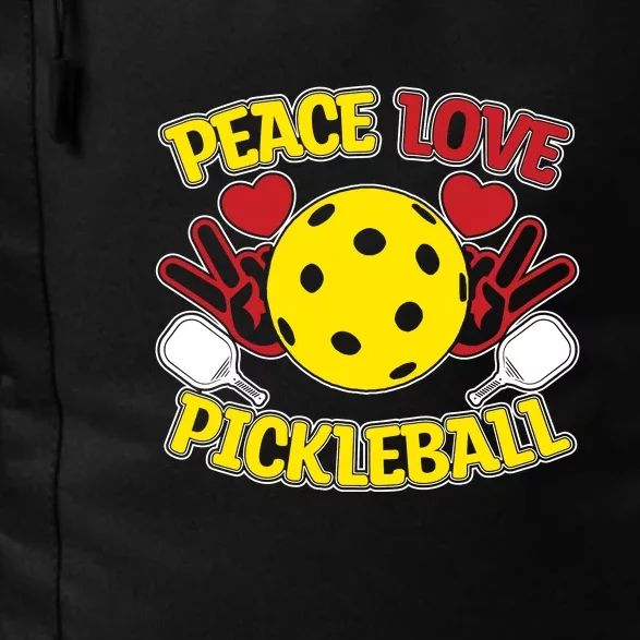 Peace Love Pickleball Sport Gift Pickleball Player Daily Commute Backpack