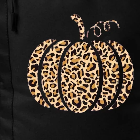 Pumpkin Leopard Print Cheetah Fall Thanksgiving Daily Commute Backpack