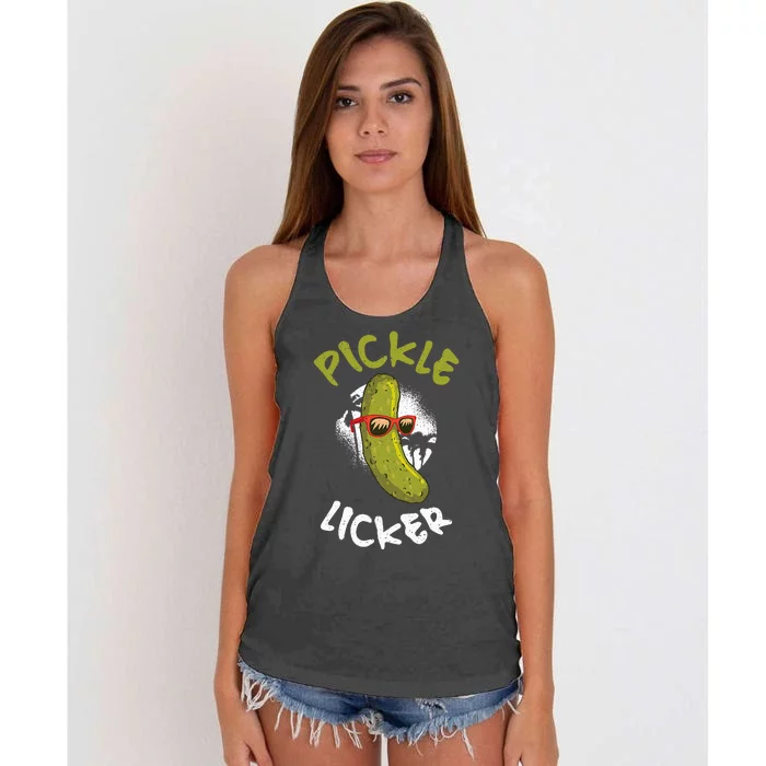 Pickle Licker Pickle Women's Knotted Racerback Tank