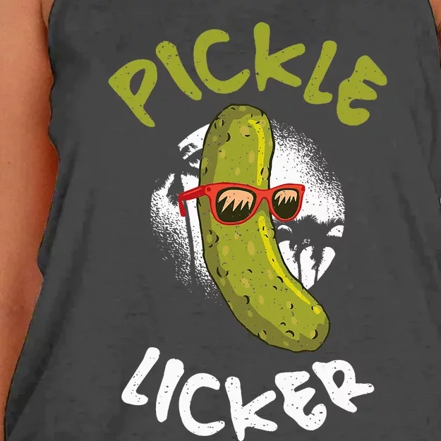 Pickle Licker Pickle Women's Knotted Racerback Tank