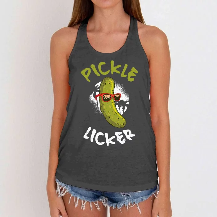 Pickle Licker Pickle Women's Knotted Racerback Tank