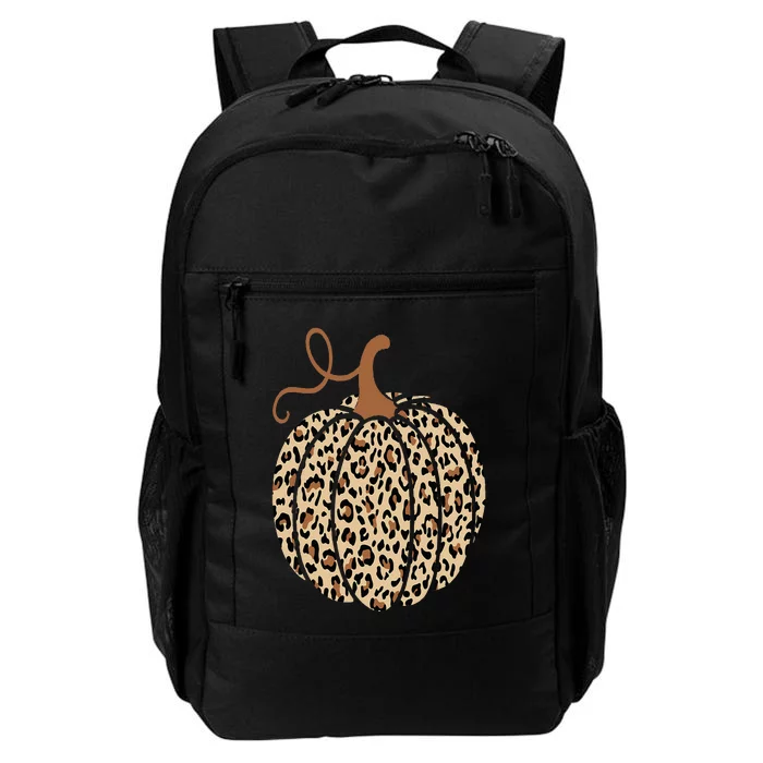 Pumpkin Leopard Print Cheetah Fall  Thanksgiving Daily Commute Backpack