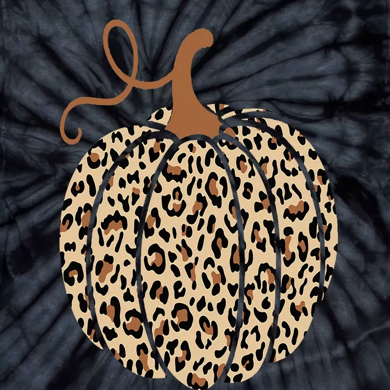 Pumpkin Leopard Print Cheetah Fall  Thanksgiving Tie-Dye T-Shirt