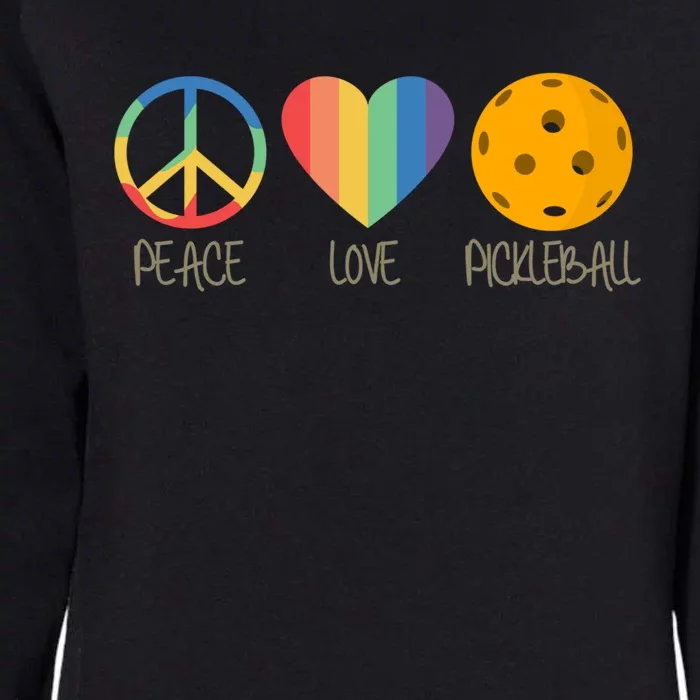 Peace Love Pickleball Gift Womens California Wash Sweatshirt