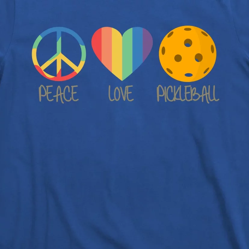 Peace Love Pickleball Gift T-Shirt