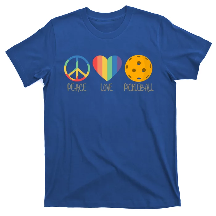 Peace Love Pickleball Gift T-Shirt