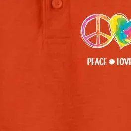 Peace Love Pickleball Funny Pickleball Tie Dye Great Gift Dry Zone Grid Performance Polo