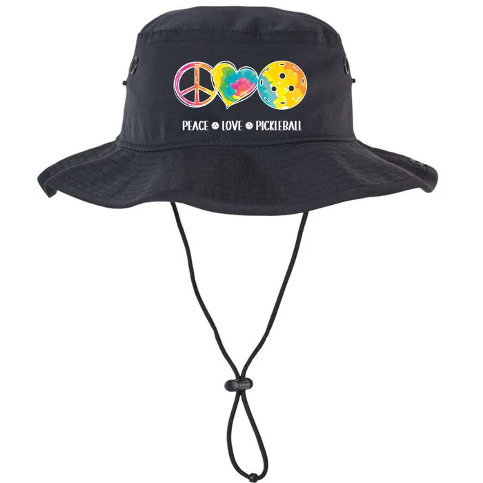 Peace Love Pickleball Funny Pickleball Tie Dye Great Gift Legacy Cool Fit Booney Bucket Hat