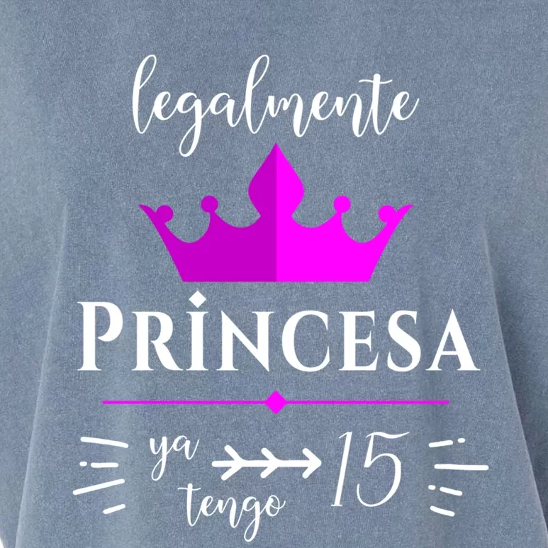 Princesa Latina Quince Birthday Quinceanera Cute Gift Garment-Dyed Women's Muscle Tee