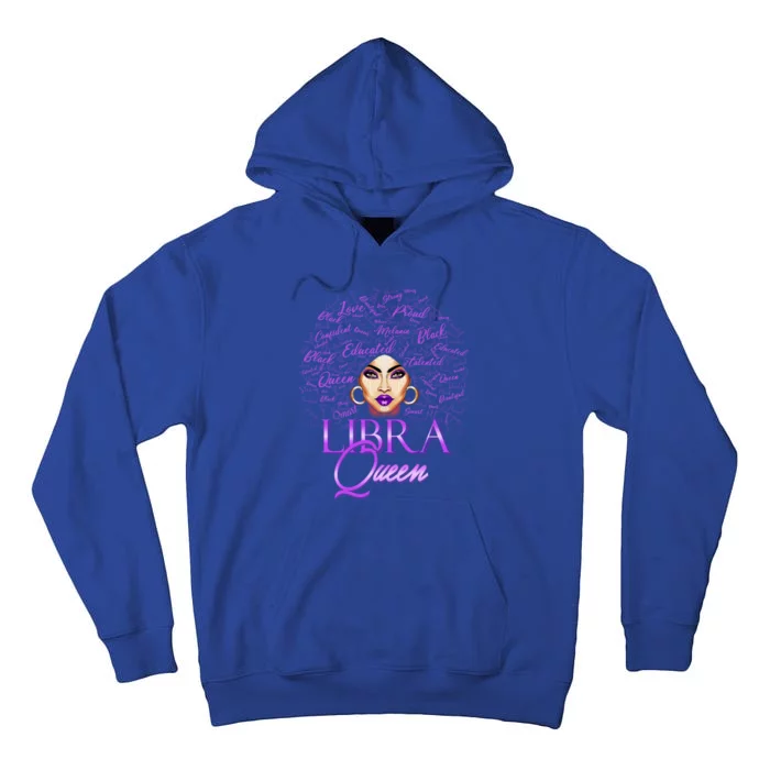 Purple Libra Queen Lady September Birthday Cute Gift Tall Hoodie