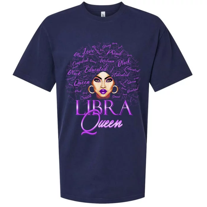 Purple Libra Queen Lady September Birthday Cute Gift Sueded Cloud Jersey T-Shirt