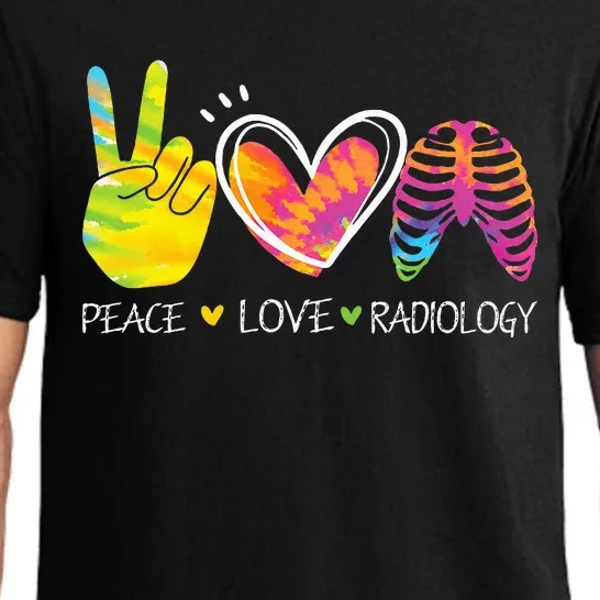 Peace Love Radiology Radiologist Gift X-ray Radiology Tech Pajama Set