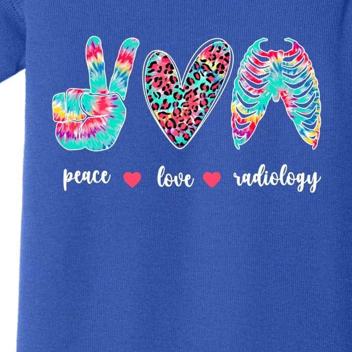 Peace Love Radiology Tech Rad Technologist Rad Tech Great Gift Baby Bodysuit