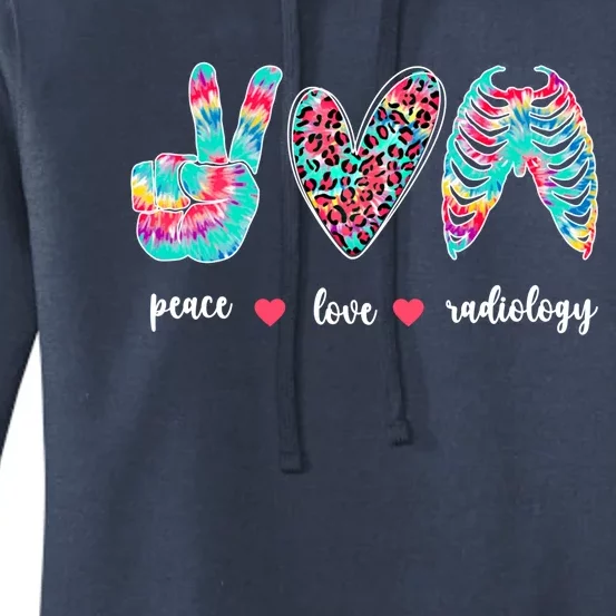 Peace Love Radiology Tech Rad Technologist Rad Tech Great Gift Women's Pullover Hoodie