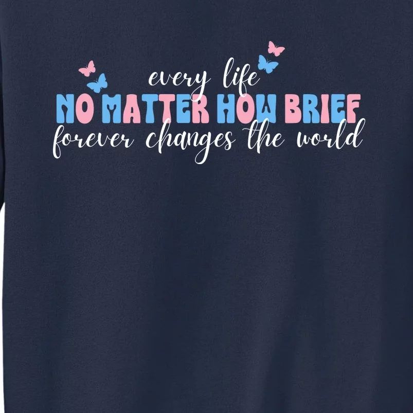 Pregnancy Loss Remembrance No Matter How Brief For Wo Mom Sweatshirt