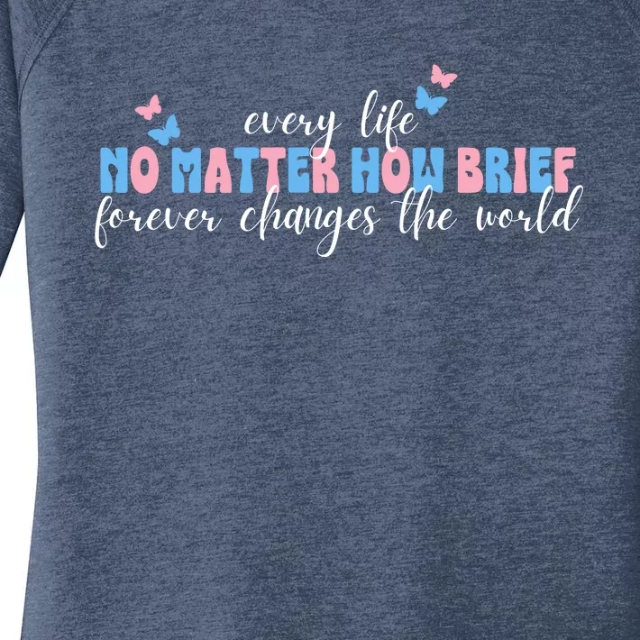 Pregnancy Loss Remembrance No Matter How Brief For Wo Mom Women's Perfect Tri Tunic Long Sleeve Shirt