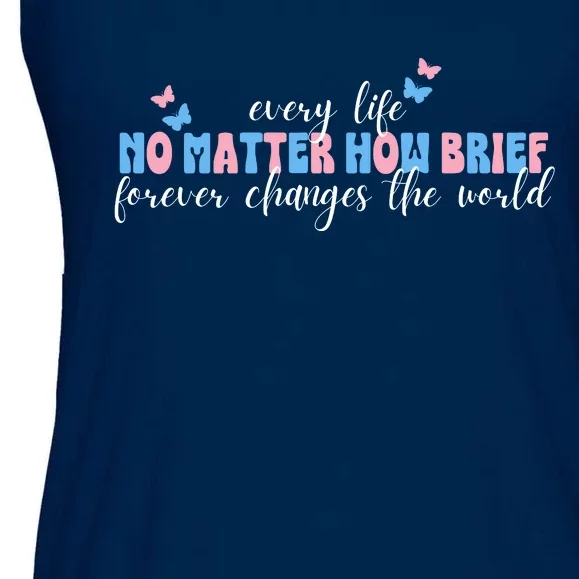 Pregnancy Loss Remembrance No Matter How Brief For Wo Mom Ladies Essential Flowy Tank