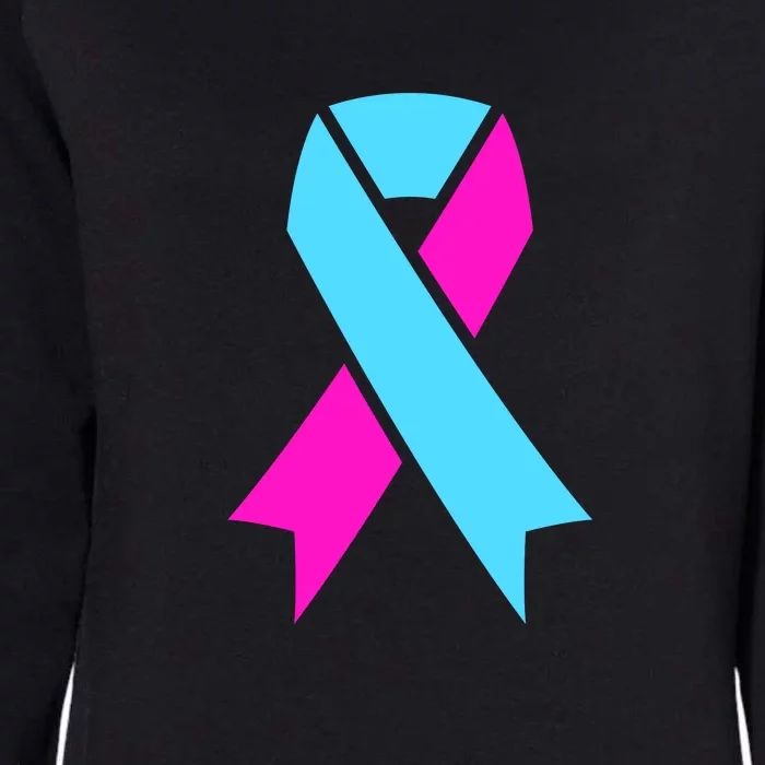 Pro Life Ribbon Pregnancy Infant Loss Awareness Stop Abortion Womens California Wash Sweatshirt