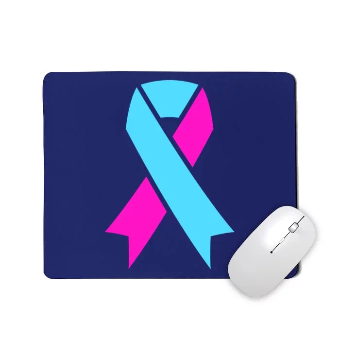 Pro Life Ribbon Pregnancy Infant Loss Awareness Stop Abortion Mousepad