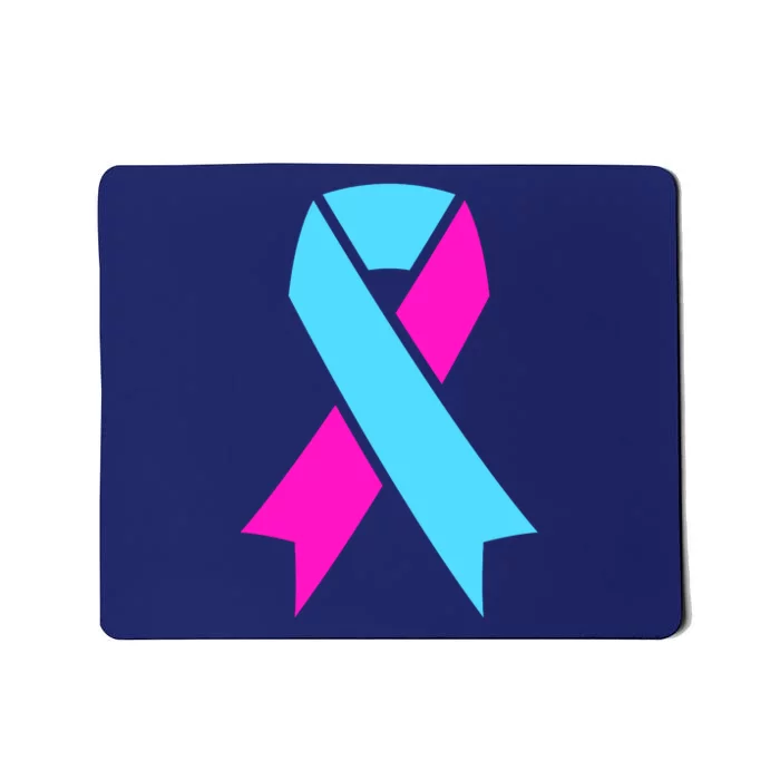 Pro Life Ribbon Pregnancy Infant Loss Awareness Stop Abortion Mousepad