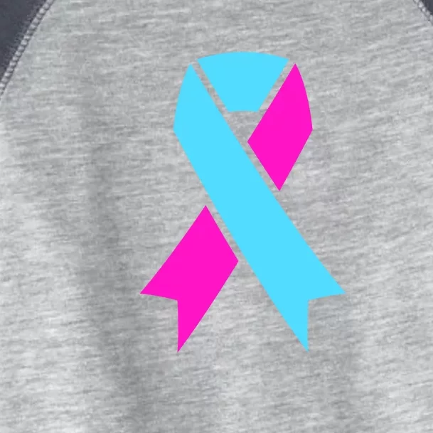 Pro Life Ribbon Pregnancy Infant Loss Awareness Stop Abortion Toddler Fine Jersey T-Shirt