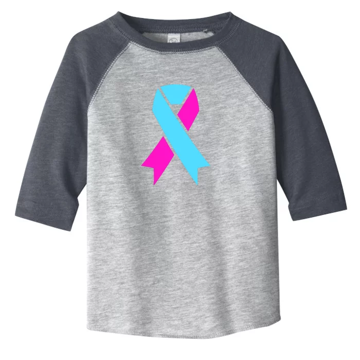 Pro Life Ribbon Pregnancy Infant Loss Awareness Stop Abortion Toddler Fine Jersey T-Shirt