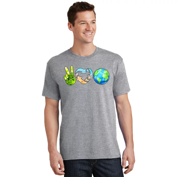 Peace Love Recycle Earth Celebrate Earth Day Everyday T-Shirt