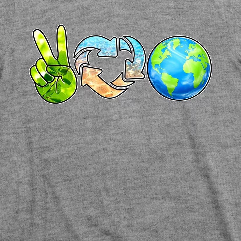 Peace Love Recycle Earth Celebrate Earth Day Everyday T-Shirt