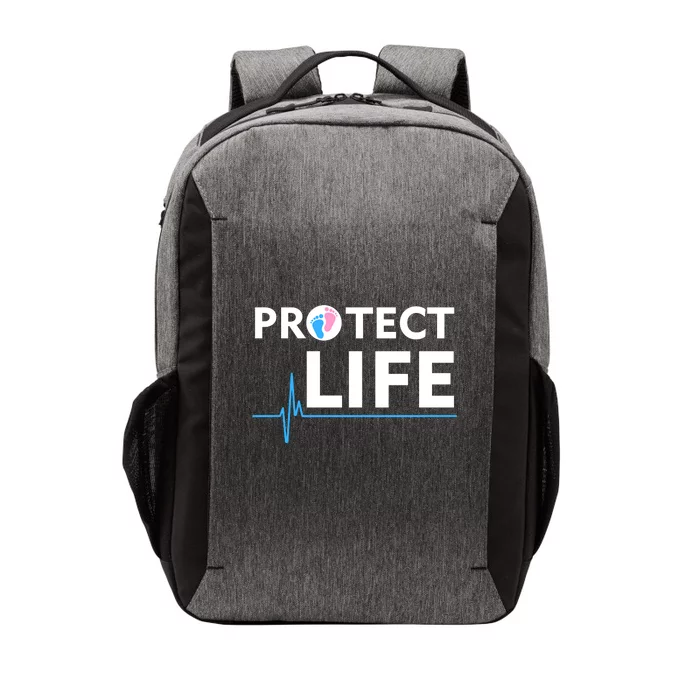 Protect Life Ribbon Pregnancy Infant Loss Awareness Stop Abortion Vector Backpack