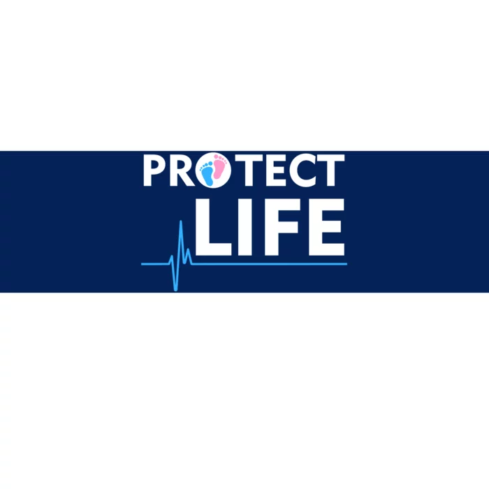 Protect Life Ribbon Pregnancy Infant Loss Awareness Stop Abortion Bumper Sticker