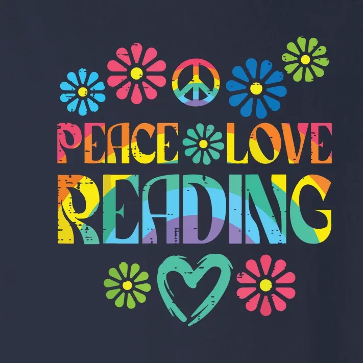 Peace Love Reading Lover Bookworm Librarian Toddler Long Sleeve Shirt