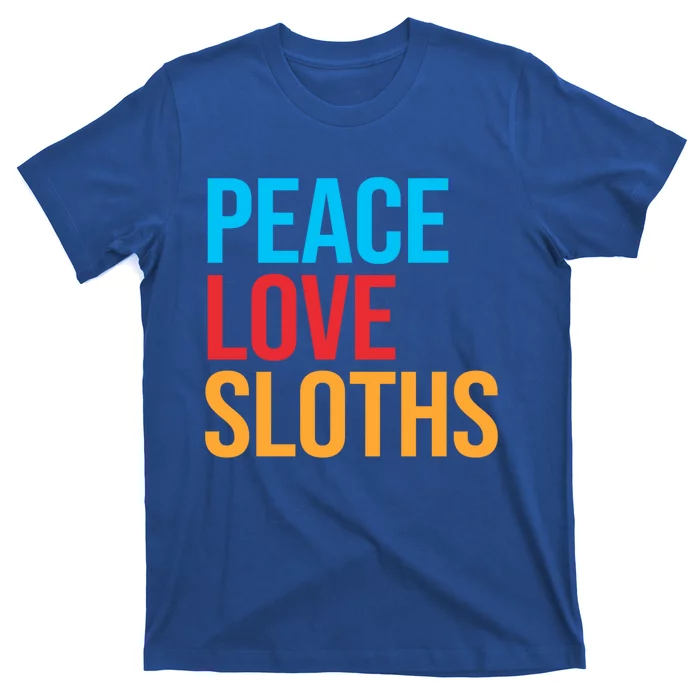 Peace Love Sloths Cute Gift T-Shirt