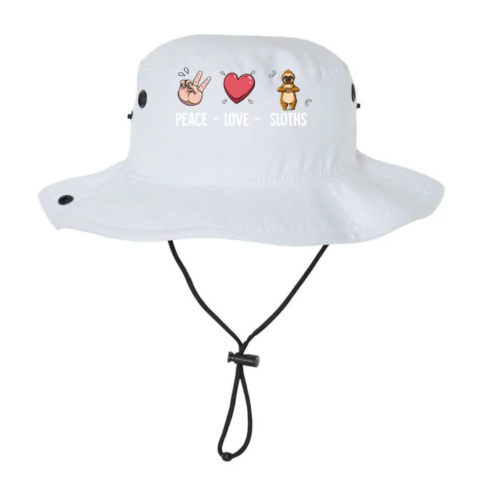 Peace Love Sloths Cute Gift Legacy Cool Fit Booney Bucket Hat