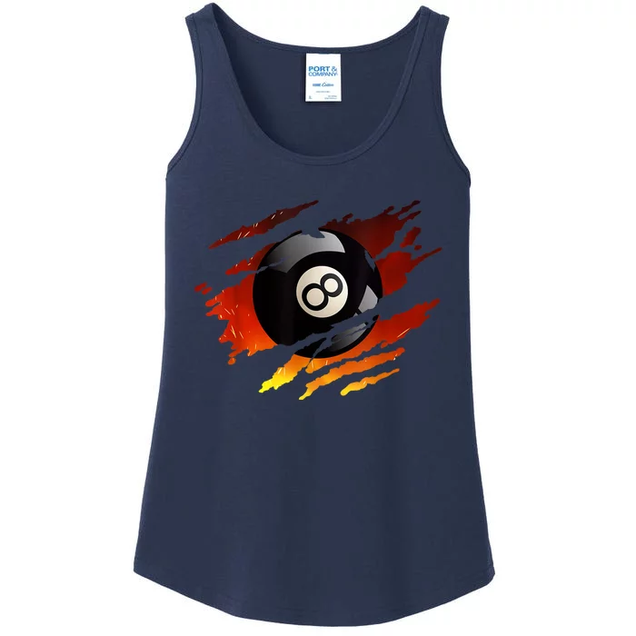 Pool League Snooker Eight Ball Billiards 8 Ball Pool Gift Ladies Essential Tank