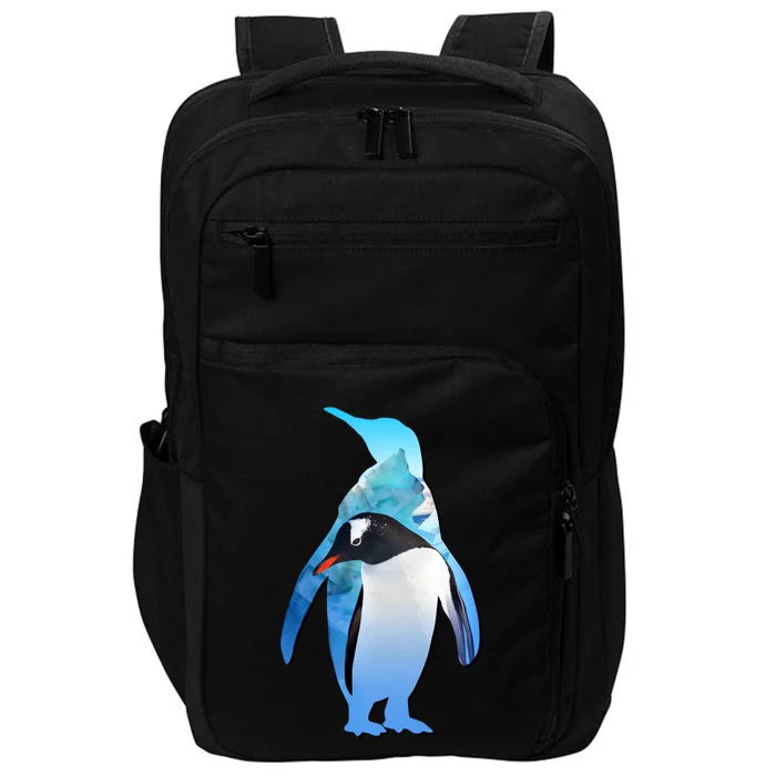 Penguin Lovers Silhouette Earth Day And Ocean Week Cute Gift Impact Tech Backpack